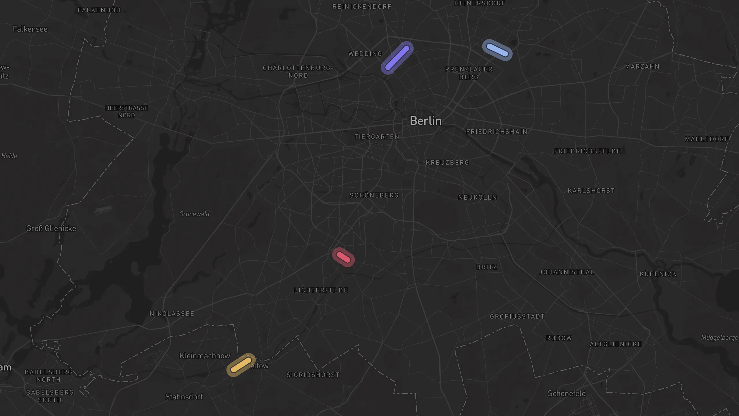 Map of street alignments in Berlin