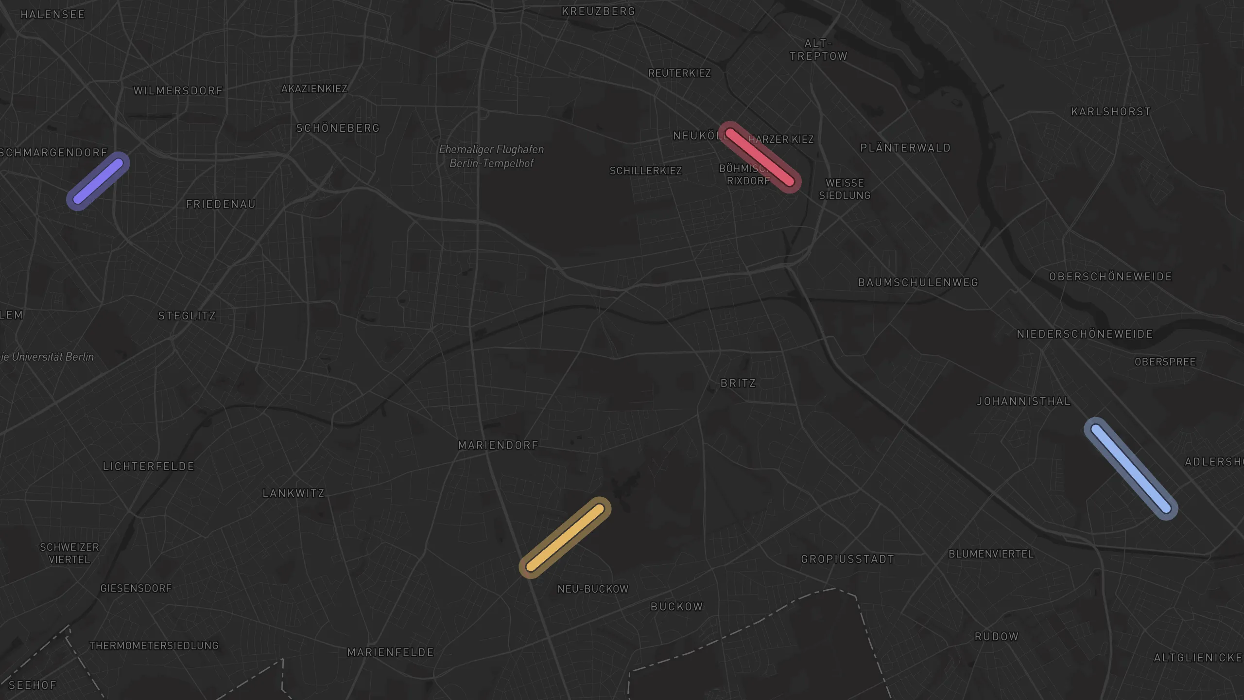 Map of street alignments in Berlin