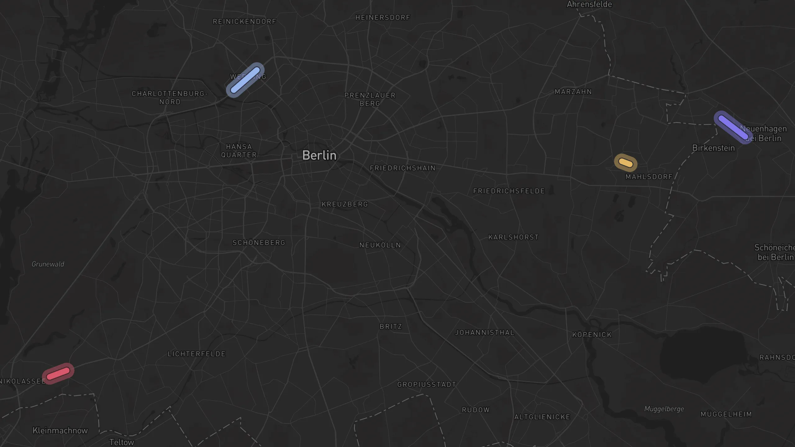 Map of street alignments in Berlin