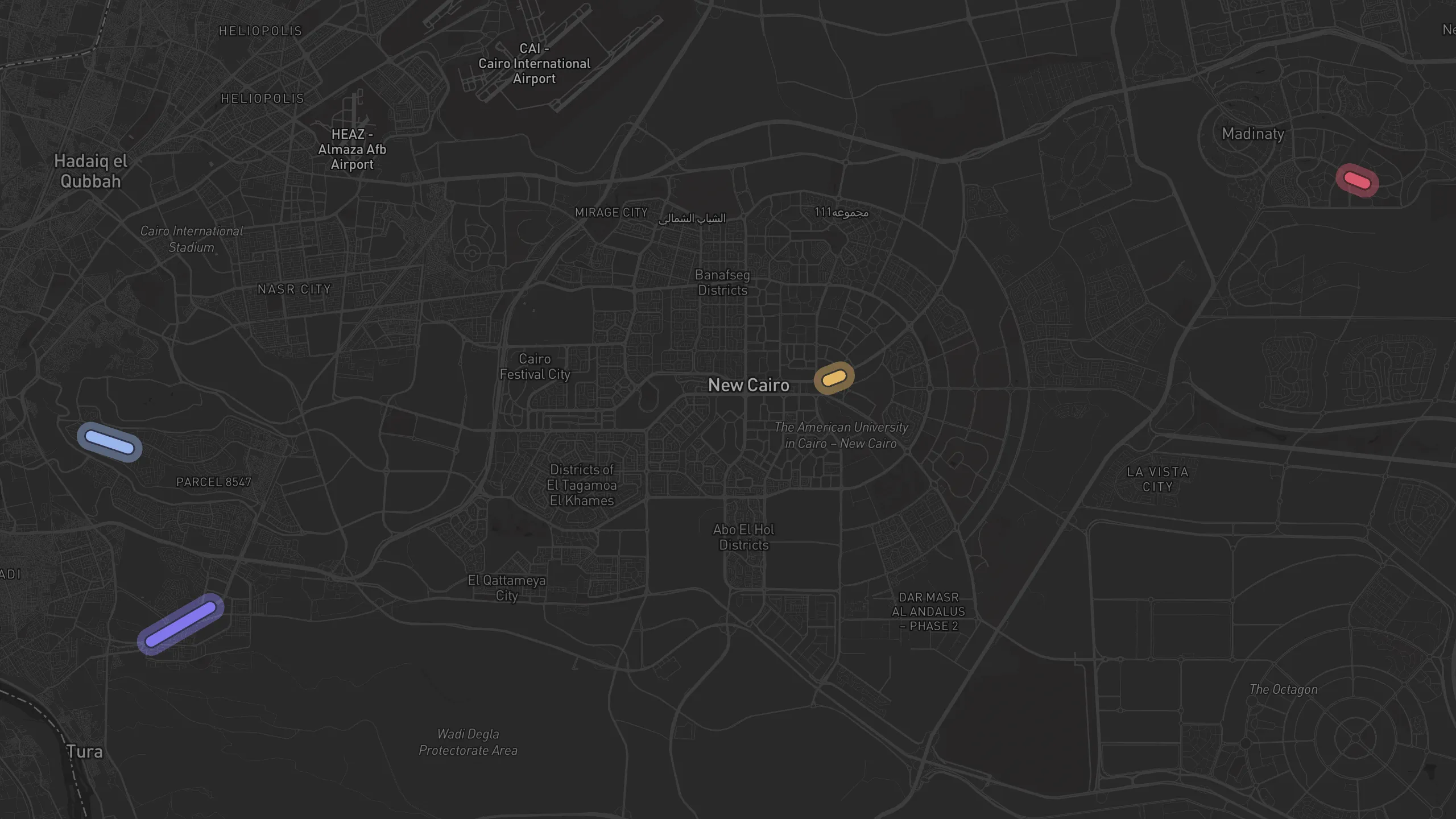 Map of street alignments in Cairo