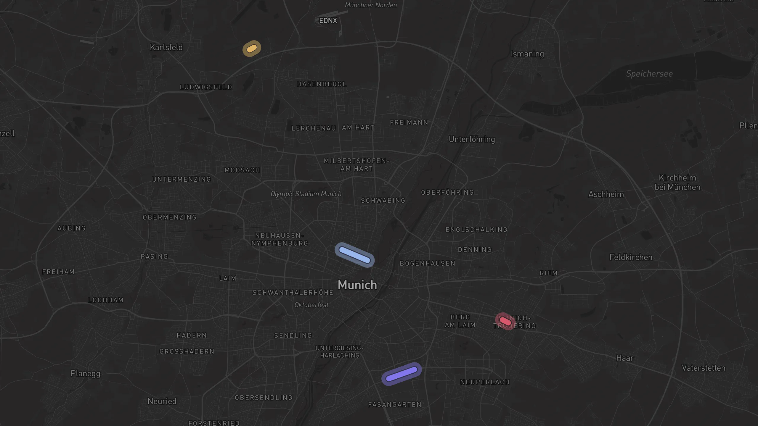 Map of street alignments in Munich