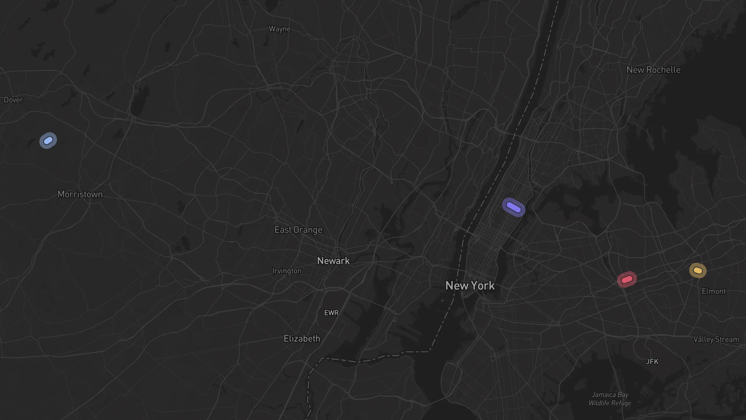 Map of street alignments in New York
