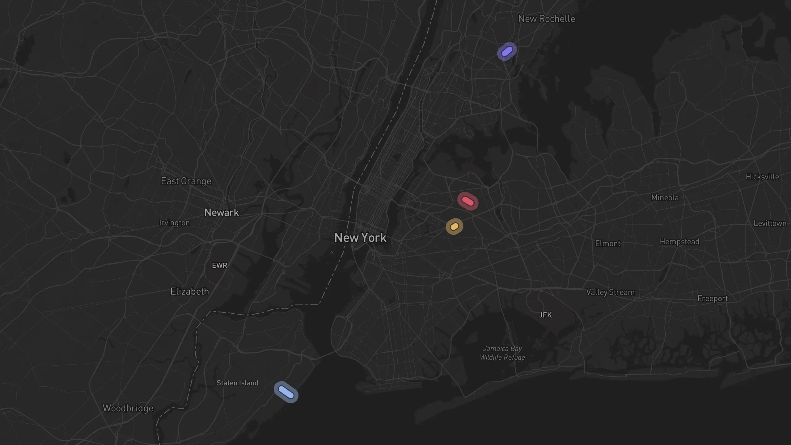 Map of street alignments in New York