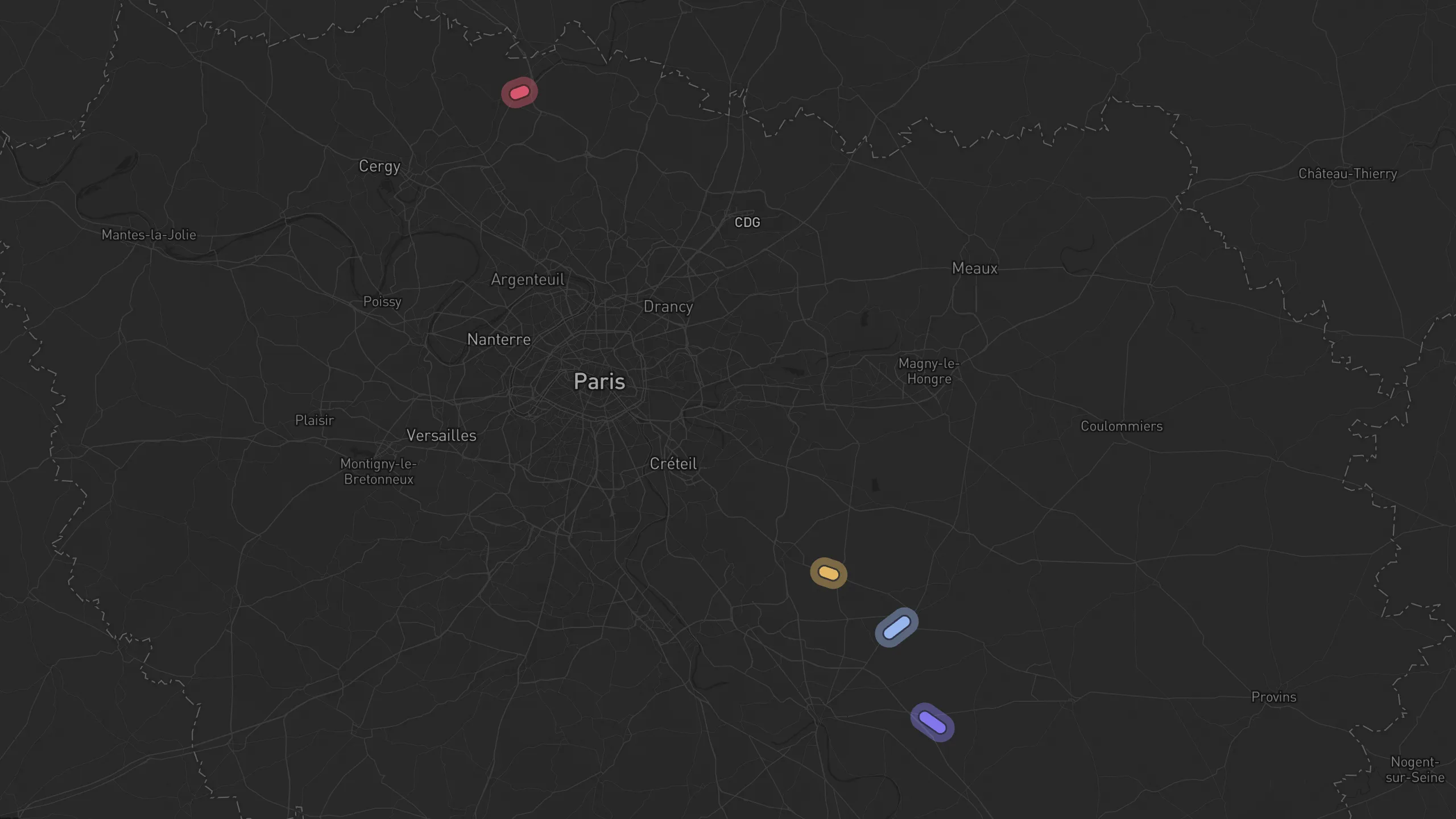 Map of street alignments in Paris