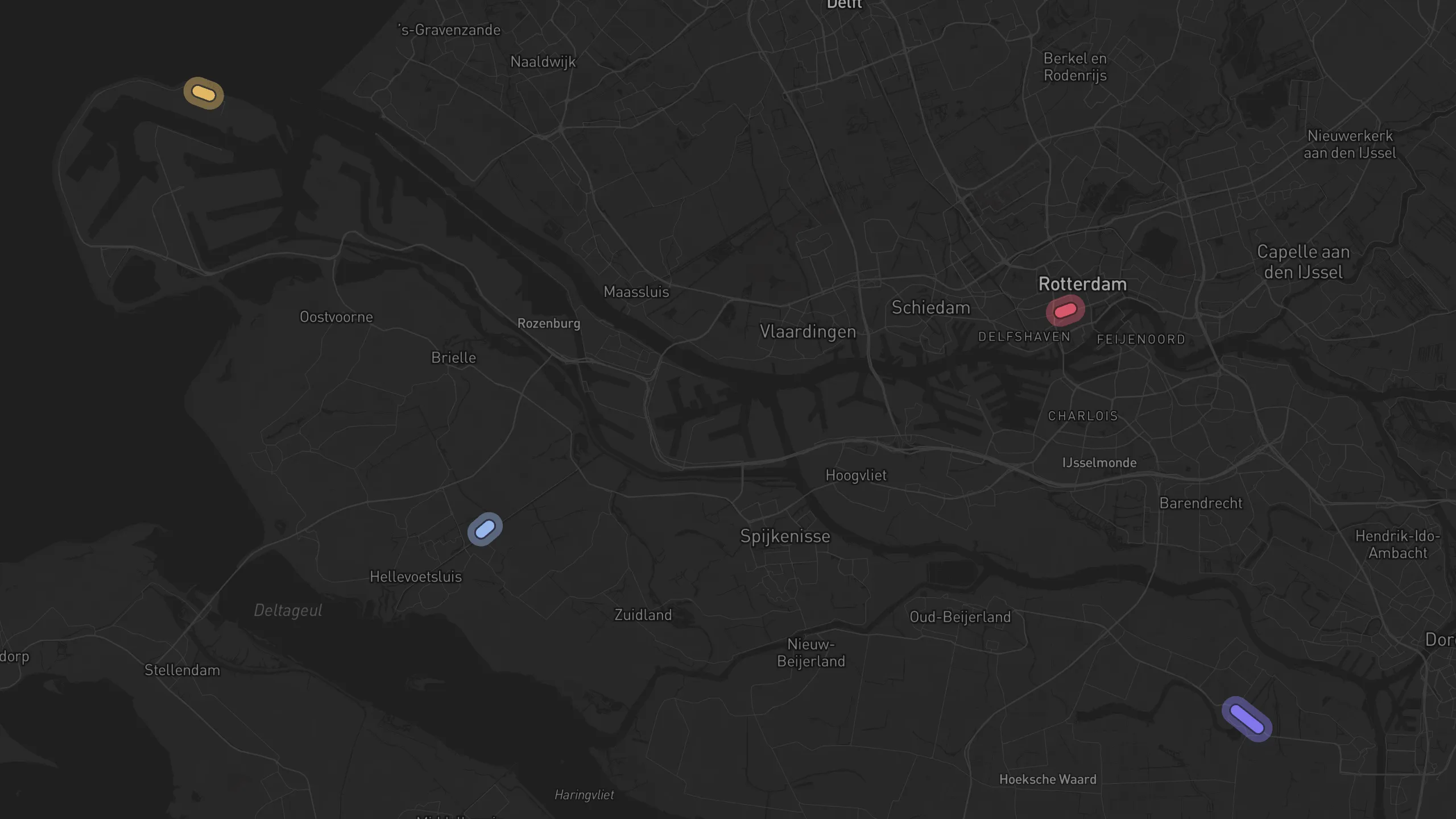 Map of street alignments in The Hague